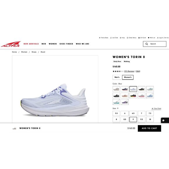 Altra Torin 8 Women's Size 9 Blue Running Walking Shoes Zero Drop Wide Toe Box - Picture 14 of 14